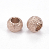 Ion Plating(IP) 304 Stainless Steel Textured Beads LS-STAS-I081-4mm-04RG-2