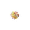 Flower Glass Plastic Stud Earrings FS-WG119A6-03-4
