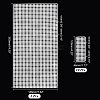 Plastic Mesh Canvas Sheets LS-KY-WH0020-75-2
