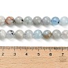 Natural Aquamarine Beads Strands G-F591-29A-8mm-02-5