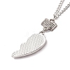 Best Friends Alloy Pendant Necklaces NJEW-K124-02B-P-7