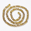 Electroplate Transparent Glass Beads Strands EGLA-A034-T4mm-E13-2