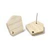 Ash Wood Stud Earring Findings EJEW-N017-011D-3