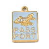 304 Stainless Steel Enamel Pendants X-STAS-I369-08G-02-1