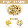120Pcs Brass Rhinestone Beads KK-PA0001-26G-2