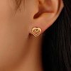 Stainless Steel Stud Earrings for Women TI9013-2-1
