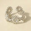 304 Stainless Steel Adjustable Cuff Open Rings LY0879-1-1