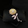 Flower Rhinestone Brooch PW-WGE33ED-01-3