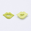 Acrylic Lip Shaped Cabochons X-BUTT-E024-A-06-2