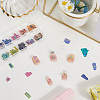 1 Set 12 Grid Nuggets Abalone Shell Nail Art Sequins for Woman Girls MRMJ-SP0001-07-3