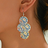 Elegant Iron Dangle Earrings CU1460-3-2