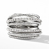 Alloy Micro Pave Cubic Zirconia Rings PW-WGDF035-01-1