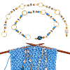 Acrylic Beaded Knitting Row Counter Chains HJEW-AB00591-7