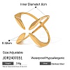 Cross Alloy Cuff Open Rings FS-WG25FE8-01-1