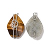 Natural Mixed Gemstone Pendants G-H279-04P-2