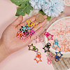 26Pcs 13 Colors Zinc Alloy Swivel Lobster Claw Clasps PALLOY-CJ0001-131-5