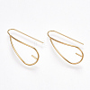 Brass Earring Hook X-KK-T038-303G-2