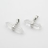 Natural Quartz Crystal Double Terminated Pointed Pendants G-F177-01-1