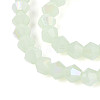 Imitation Jade Electroplate Glass Beads Strands GLAA-F029-J4mm-D07-3