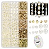 DIY ABS Plastic Pearl & CCB Plastic Beads Stretch Bracelets Making Kits DIY-YW0011-67-1