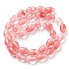 Cherry Quartz Glass Beads Strands G-B106-B02-01-3