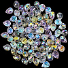 80Pcs Teardrop Electroplated Transparent Glass Charms GLAA-PA0001-68-7