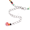 Handmade Millefiori Glass Beads Anklets AJEW-AN00341-02-3