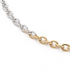 304 Stainless Steel Cable Chain Necklaces & Bracelets Jewelry Sets SJEW-JS01186-5