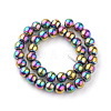Electroplate Glass Beads Strands X-EGLA-R047-10mm-02-2