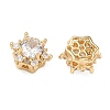 Brass Pave Cubic Zirconia Multi-Strands Links KK-B172-09G-03-2
