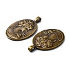 Tibetan Style Alloy Pendant Cabochon Settings LS-TIBEP-5342-AB-FF-2