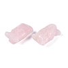Natural Rose Quartz Owl Figurine DJEW-N005-05E-2