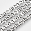 Tarnish Resistant 201 Stainless Steel Cuban Link Chains STAS-R100-23-4