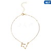 Twelve Constellation Alloy Crystal Rhinestone Link Chain Anklets for Women FS-WG97E4C-02-1