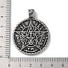 Wicca 304 Stainless Steel Pendants STAS-D014-11AS-3