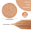 Flat Round Cork Coasters AJEW-WH0367-08-2