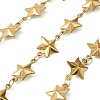 304 Stainless Steel Star Link Chains CHS-A017-01G-1