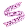 Anti-Tarnish Electroplate Glass Beads Strands EGLA-ZX010-6mm-05-3