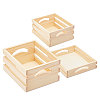 Wooden Storage Wood Nesting Crates CON-WH0092-51-9