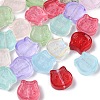35Pcs Transparent Spray Painted Glass Beads GLAA-YW0001-67-2