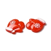 Christmas Opaque Resin Cabochons RESI-K019-35-3