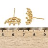 Brass Stud Earring Findings KK-F891-12G-3