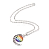 Rainbow Pride Necklace NJEW-F291-01A-2