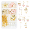 SUNNYCLUE Pink Heart Charm Earrings DIY Making Kits DIY-SC0017-86-1