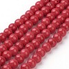 Natural Mashan Jade Round Beads Strands X-G-D263-4mm-XS31-1