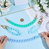 4Pcs 4 Colors Acrylic & Plastic Chain Bag Handles AJEW-BM0001-11A-3