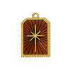 304 Stainless Steel Enamel Pendants STAS-OY004-77G-1