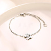 304 Stainless Steel Link Bracelets for Women FS-WG77E9A-01-1