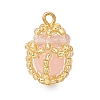 Luminous Handmade Glass Seed Beaded Teardrop Pendants PALLOY-MZ00962-02-1