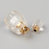 Faceted Natural Quartz Crystal Pendants G-H252-B07-2